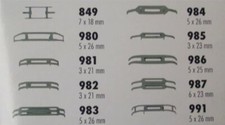 SOMMERFELDT 982 HO Scale Pantograph Slider 3X21 Mm. 2 Pieces