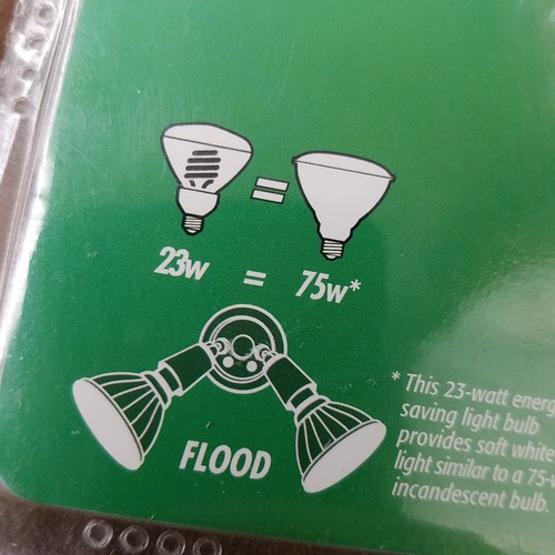 Pair of Philips 23W (=75W) PAR38 CFL Recessed Flood Light Bulb 1250 Lumens 15285 - Picture 5 of 7