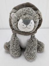 Carters Lion Baby Plush Grey Stuffed Animal Security Toy 9" Kids Preferred 2018