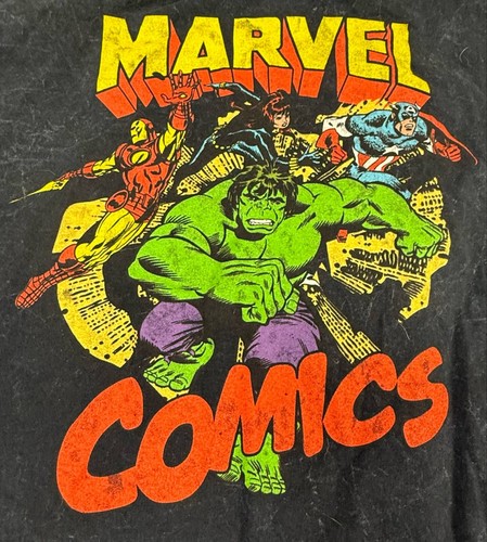 Graphic T Shirt Mixed Lot 2x Beatles Abbey Road Studded Apple Corps Marvel - M/L - Picture 11 of 12