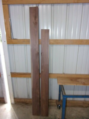 2 PC WALNUT LUMBER WOOD KILN DRIED BOARDS 1 1/16'' THICK LOT 763Q