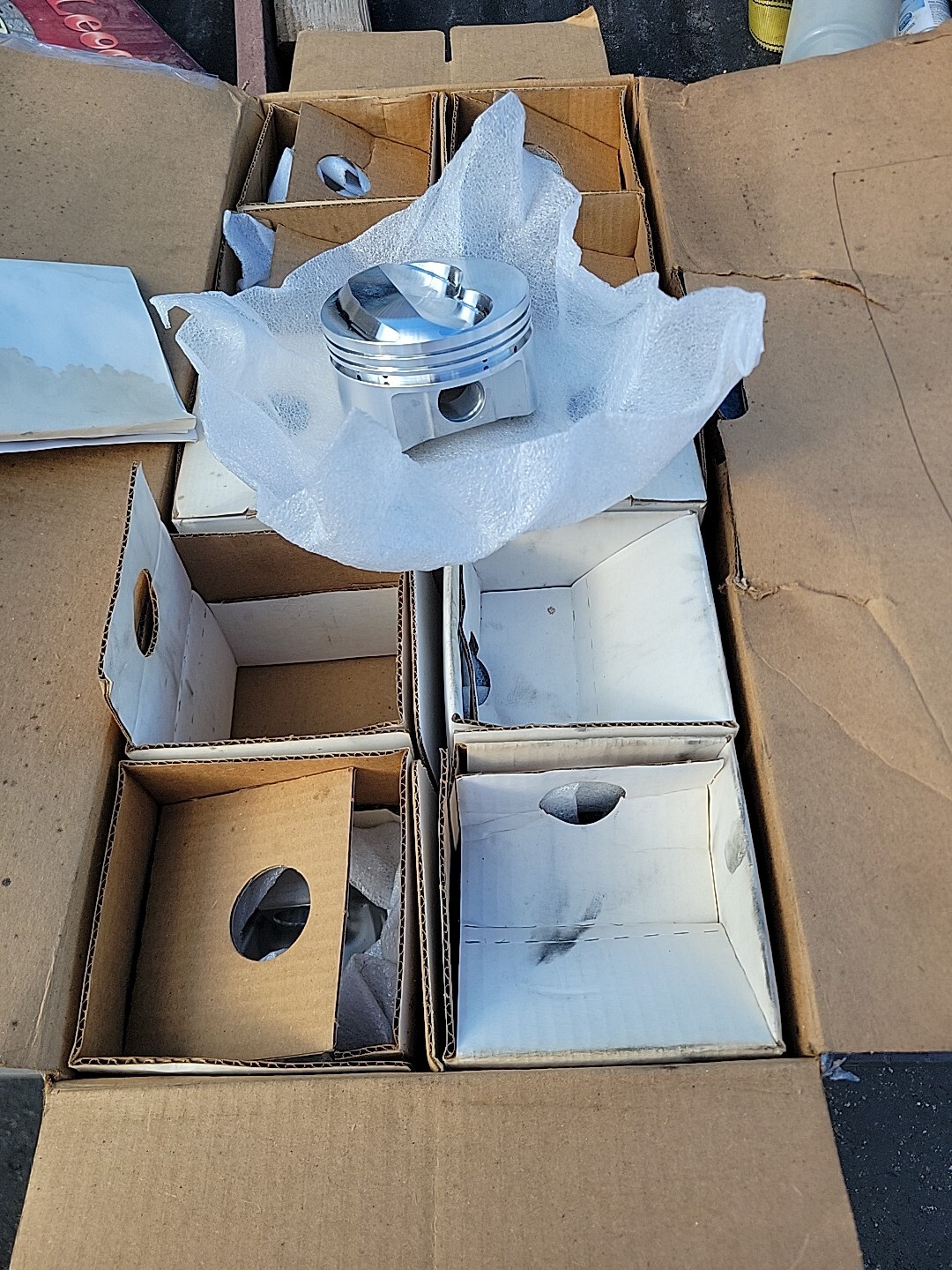 SRP 140344 SBC Domed Piston Set 4.030 Bore +7cc 383 400 .30 Over