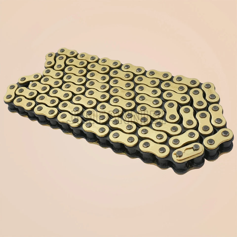 Cadena de oro 428 102 eslabones cadena para Honda CB125S CT125 RS100 1975-79 EZ90 1993-96 Foto 4 de 4