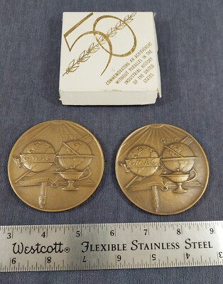 Vintage 1942 G.M. GMAC GEIC Commemorative 15 Year Service Awards