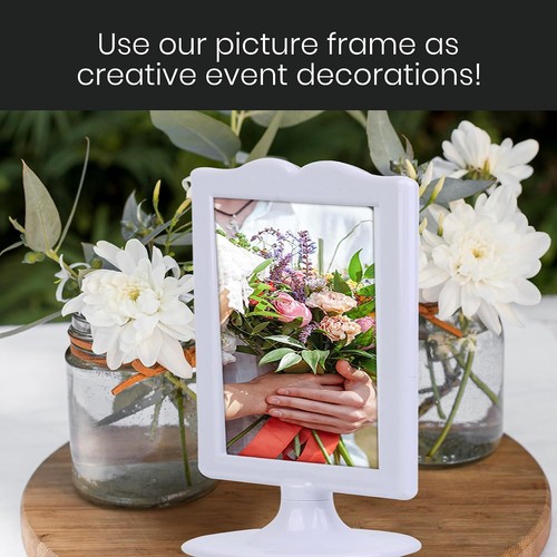 Elegant Double Sided Standing Picture Frames - (4x6 Inch) Pedestal Photo Frame - Picture 14 of 30