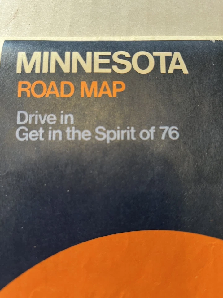 VTG 1972 Minnesota Highway Road Map Union 76 Historic Picturesque McNally - Image 2 of 4