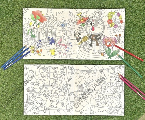 My Friend Pikachu Pokemon Official Coloring Korean Book Kpop illustration Fun Wo - Picture 10 of 10