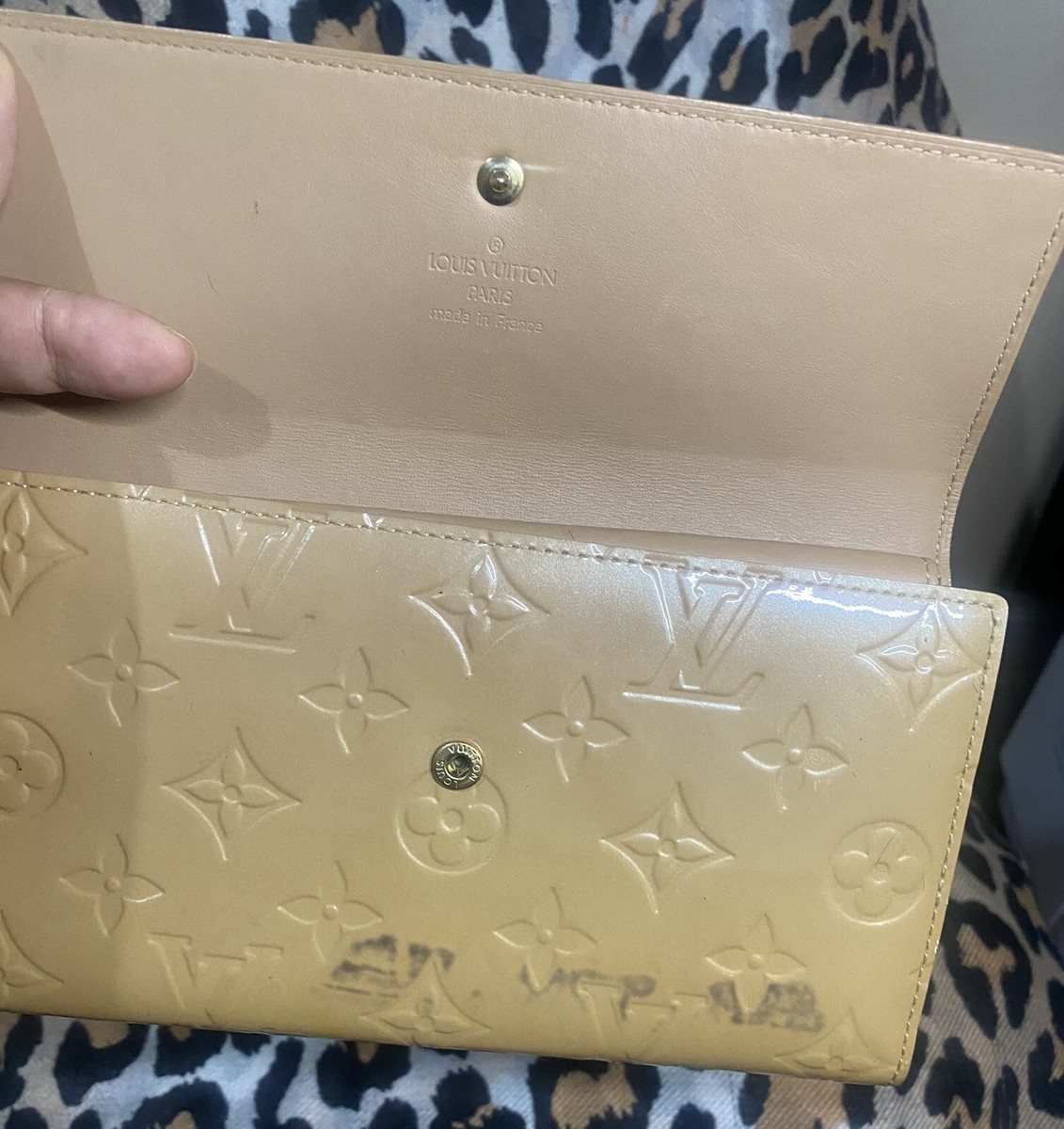 AUTHENTIC Louis Vuitton Vernis Trifold Wallet | eBay