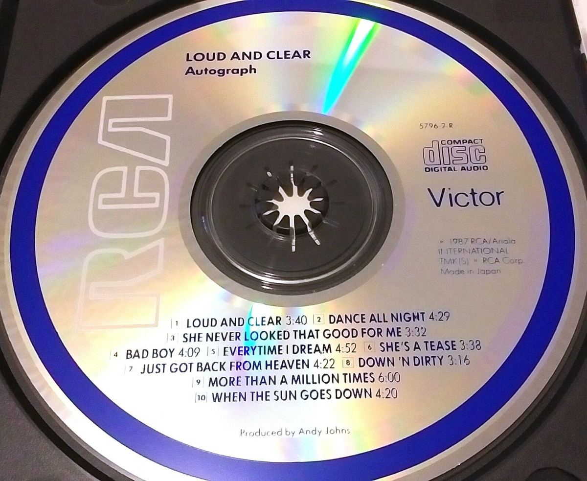 AUTOGRAPH - LOUD AND CLEAR CD - FIRST PRESS 1987 - MADE IN