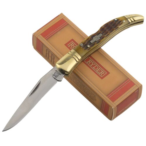 Rough Rider Jigged Bone Handles French Tickler Pocket Knife RR204