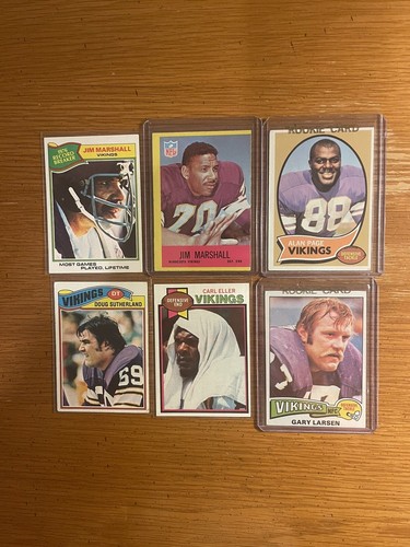 Lotto Vikings Purple People Eaters Rookie (6) Eller Page Marshall Larsen EX BV $90