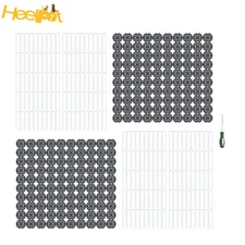 200 Pcs 6 In W/ Gasket Washer Caps Heavy Duty Galvanized Landscape Pins Staples