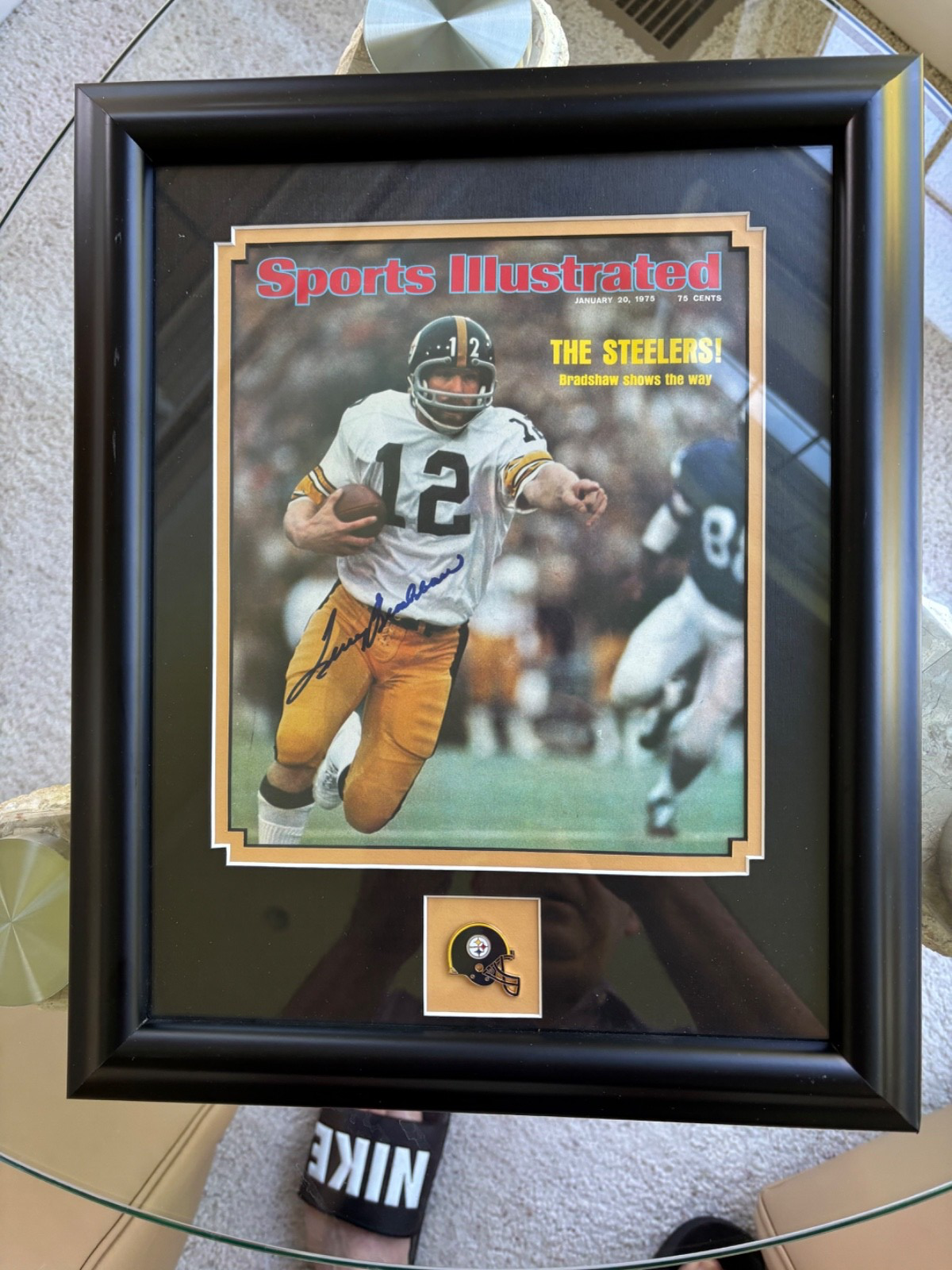 Terry Bradshaw Autographed Signed Pittsburgh Steelers SB IX 9 Sports Illustrated 1/20/75 Steelers COA ! 