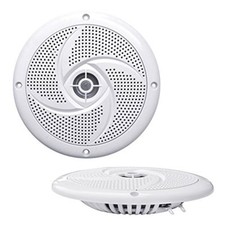 Waterproof Rated Marine Speakers, Low-Profile Pair, 4.0    -inch  100 Watt 