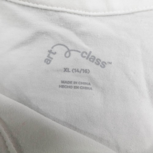 Art Class Girls Youth Polo Shirt XL White Minimal Schoolgirl Preppy Layer NEW - Picture 6 of 11