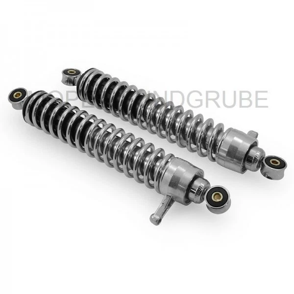 Federbeine Stoßdämpfer Set pass f Simson S50 S51 Enduro S70 SR50 2Stk chrom 36cm