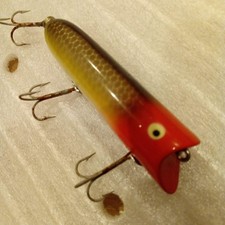Old Heddon Lucky13 Vertical Crack Popular Color Lure