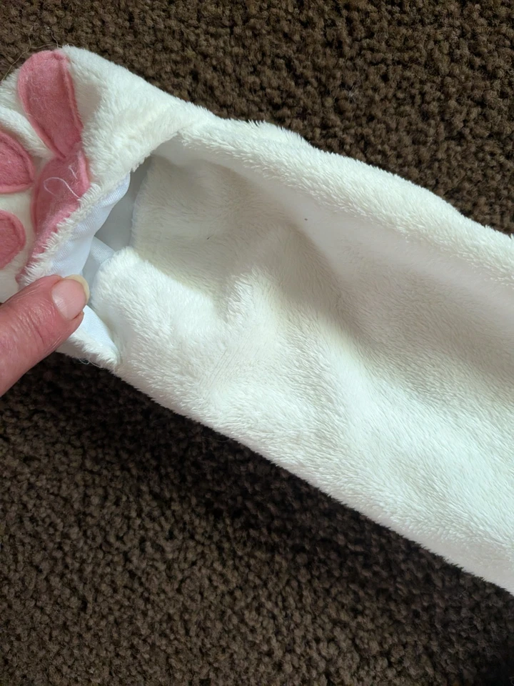 NUEVO Adorable Disfraz de Conejo de Peluche Blanco Infantil Infantil 18-24 Meses  Foto 4 de 4