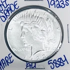 1923 S SILVER PEACE DOLLAR AUTHENTIC HI GRADE U.S. MINT COIN FREE SHIPPING 5884