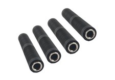 1/4 Inch TRS/TS Female to Coupler 6.35mm Jack Stereo Adapter 4 Pack