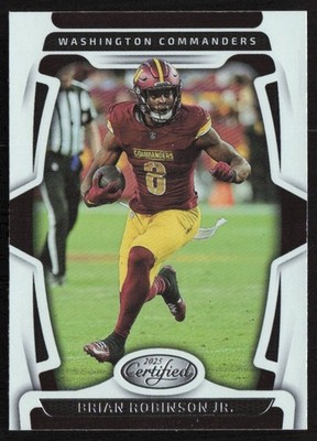 2025 Panini Certified Base Brian Robinson Jr. Washington Commanders #100