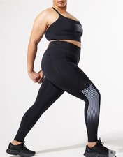 NWT Savage x Fenty Sport By Rihanna Band It High Waist Legging Logo Black 1X 59