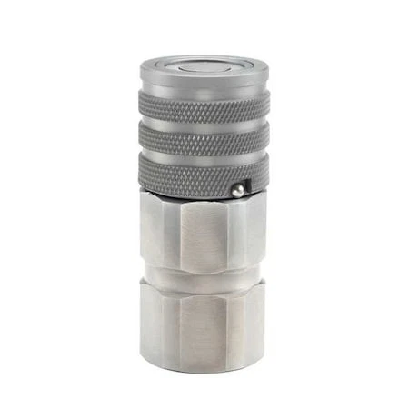 Parker Fem-371-6Fp Hydraulic Quick Coupler, Steel Body, Ball Lock, 3/8"-18