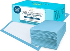 Nurture 30 Heavy Duty 24x36 Ultra Absorbent Bed Pads Disposable Incontinence