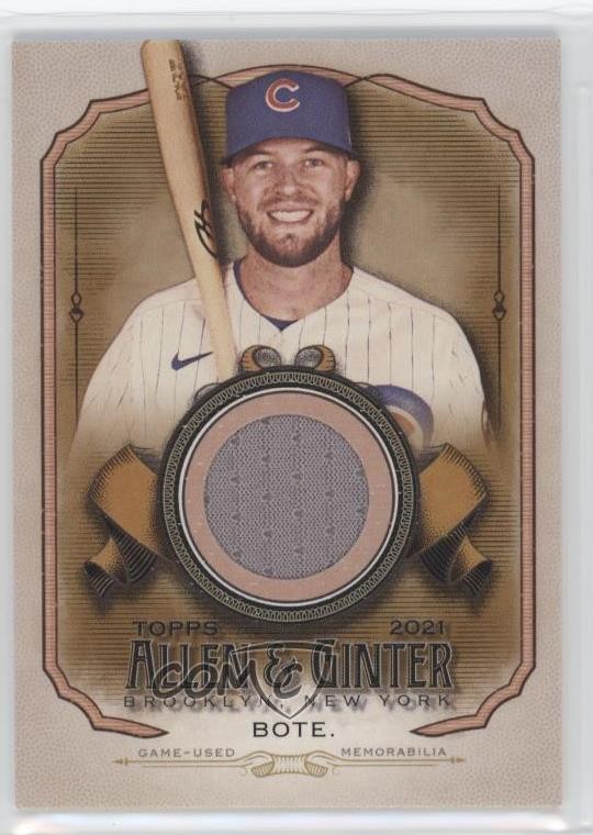 2021 Topps Allen & Ginter's Full Size Relics B David Bote #AGA-DB 0a8o
