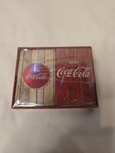 Coca Cola Playing Cards 2 Deck Set Brand New Sealed Vintage RARE