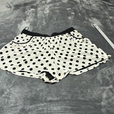 Topshop Layered Y2k Shorts Polka Dot Bloomer-style Shorts Size 14 Chiffon Lined