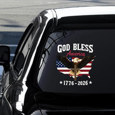 USA 250Th Anniversary Stickers 3-Pack, Jumbo 11.8X11.8 Inch Patriotic Vinyl Deca