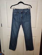 Old Navy Girls Straight Leg Built In Flex Denim Jeans Adjustable Waist Size 14