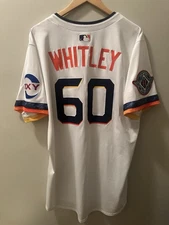 Forrest Whitley Astros City Connect Authentic Team Issued Jersey MLB hologram