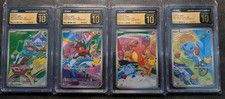 Bulbasaur Charmander Litten & Squirtle Mega Evolution Promo SET CGC 10 PRISTINE