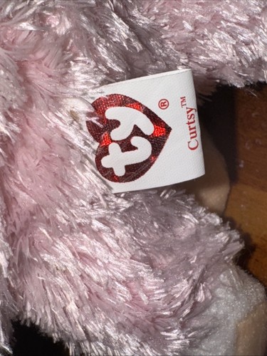 TY Beanie Babies Curtsy the Pink Kitty Cat Plush with Tags - Picture 5 of 5