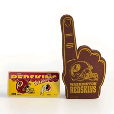 Washington Redskins Foam Finger & License Plate Set NFL Rico Tag Express Team VT