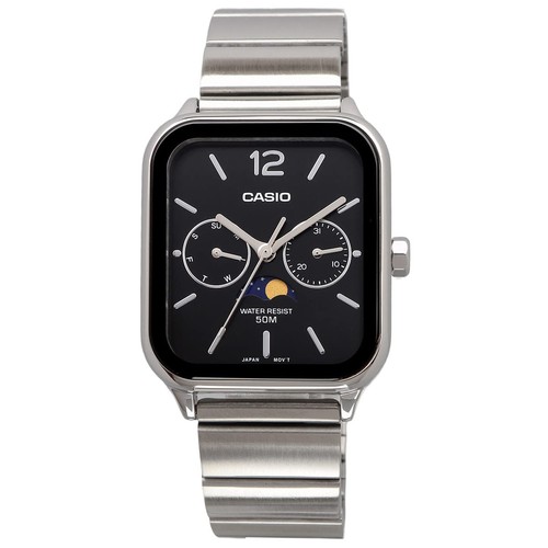 Casio CASIO Estándar Fase Lunar Analógico Hombre Reloj MTP-M305D-1AV Metal Vand 449 - Imagen 3 de 7