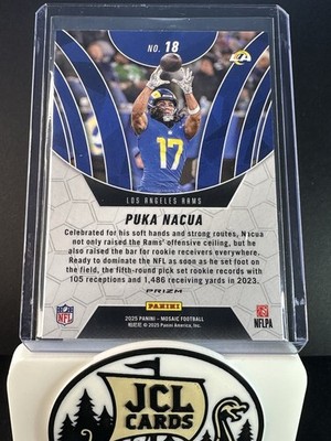 2025 Panini Mosaic - Elevate Puka Nacua #18 Green Mosaic | eBay
