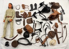 Vint Lot Marx Johnny West BOTW Best Of The West Chief Cherokee & Parts Weapons