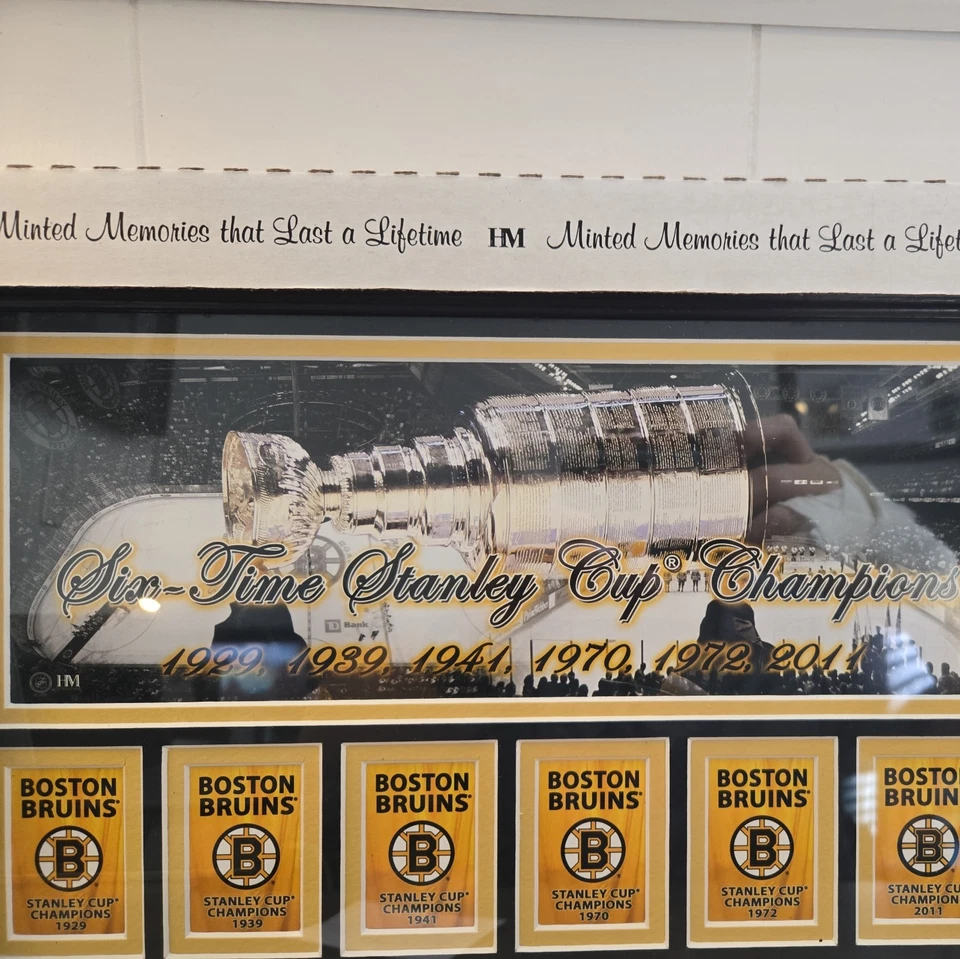 Boston Bruins Six Times Stanley Cup Champions Limited Edition Bronze Medallions - Image 3 of 3