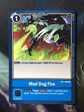 Digimon Card Game Mad Dog Fire BT1-096 R LP
