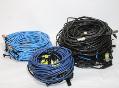 Pro Audio XLR Microphone Cable Bulk LOT Mixed 5-25ft Neutrik Whirlwind 40pc Lot