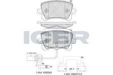 Bremsbeläge für Audi Q3 8U 13-18