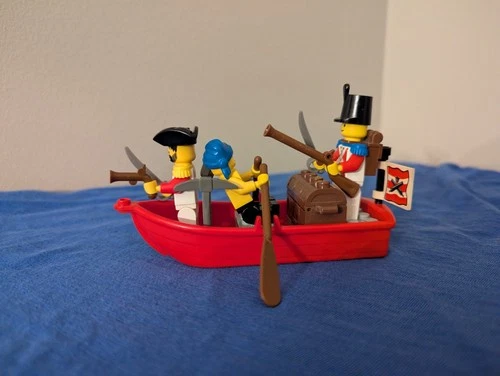 Vintage (1992) LEGO Pirates - Imperial Guards set 6247 Bounty Boat -  RARE