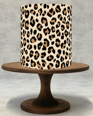 Leopard Cheetah Print Edible Cake Wrap Topper Icing/Wafer Paper Safari Decor.046