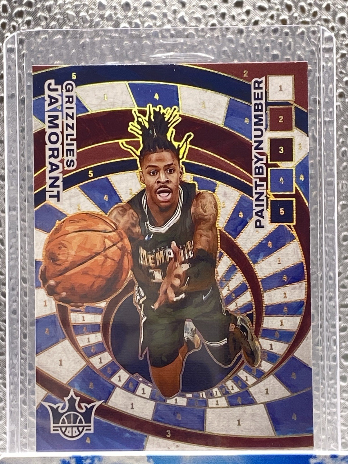 Ja Morant 2022-23 Panini Court Kings Basketball Paint By Number Memphis