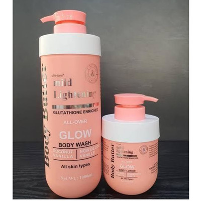 Clinitone Body Butter AllOver Glow Glutathion Bodylotion + Body Wash Combo Set