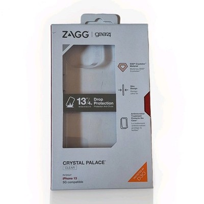 NEW ZAGG GEAR4 Crystal Palace Case for iPhone 13 - Clear