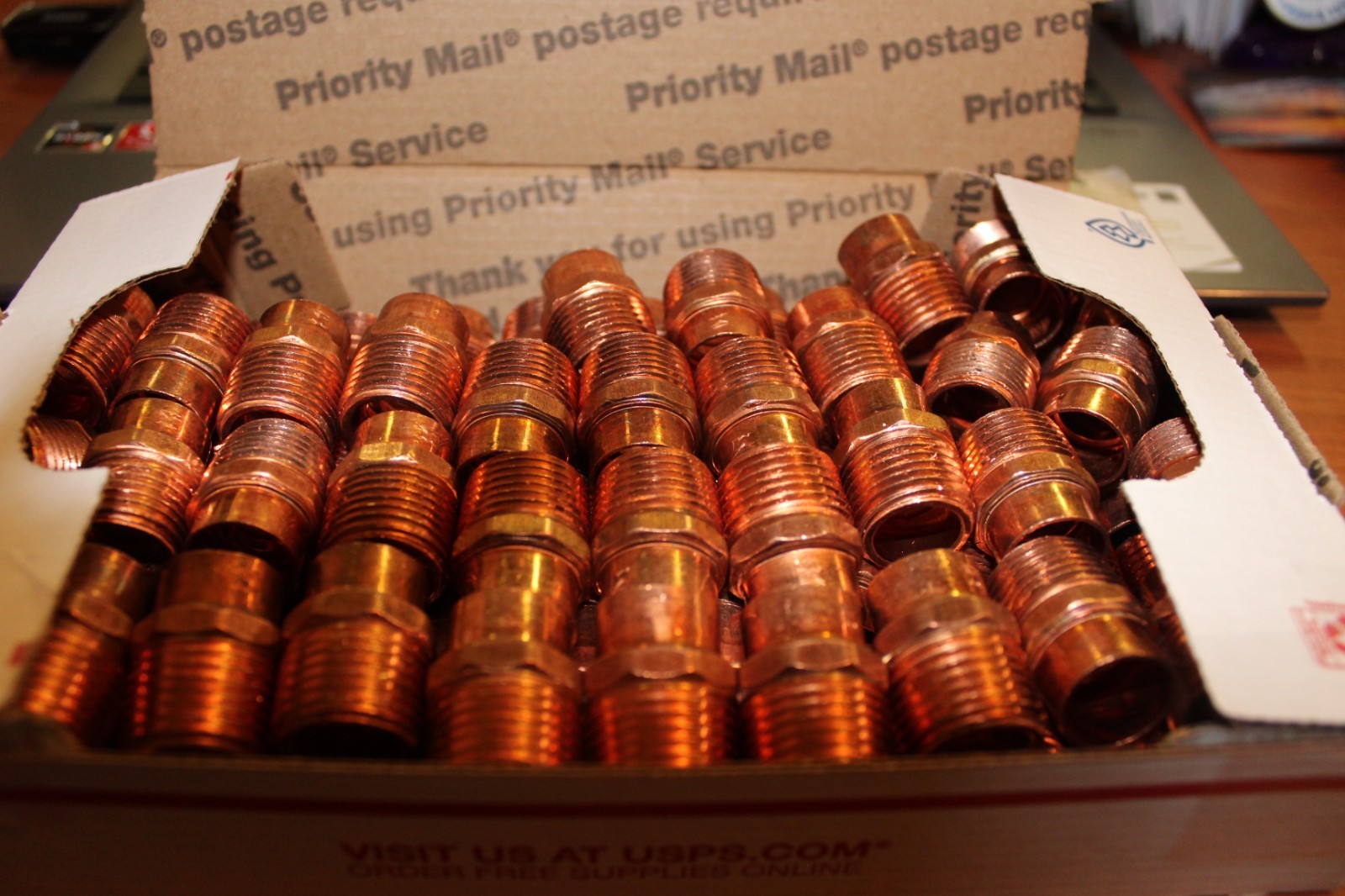 75 PC Streamline 1/2" C x 1/2" MNPT Copper Male Adapter Fittings, Lead Free NEW